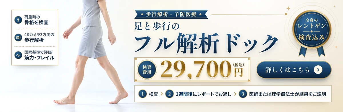 足と歩行のフル解析ドック
