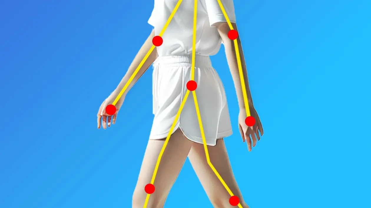 足と姿勢のデジタルチェックのイメージ