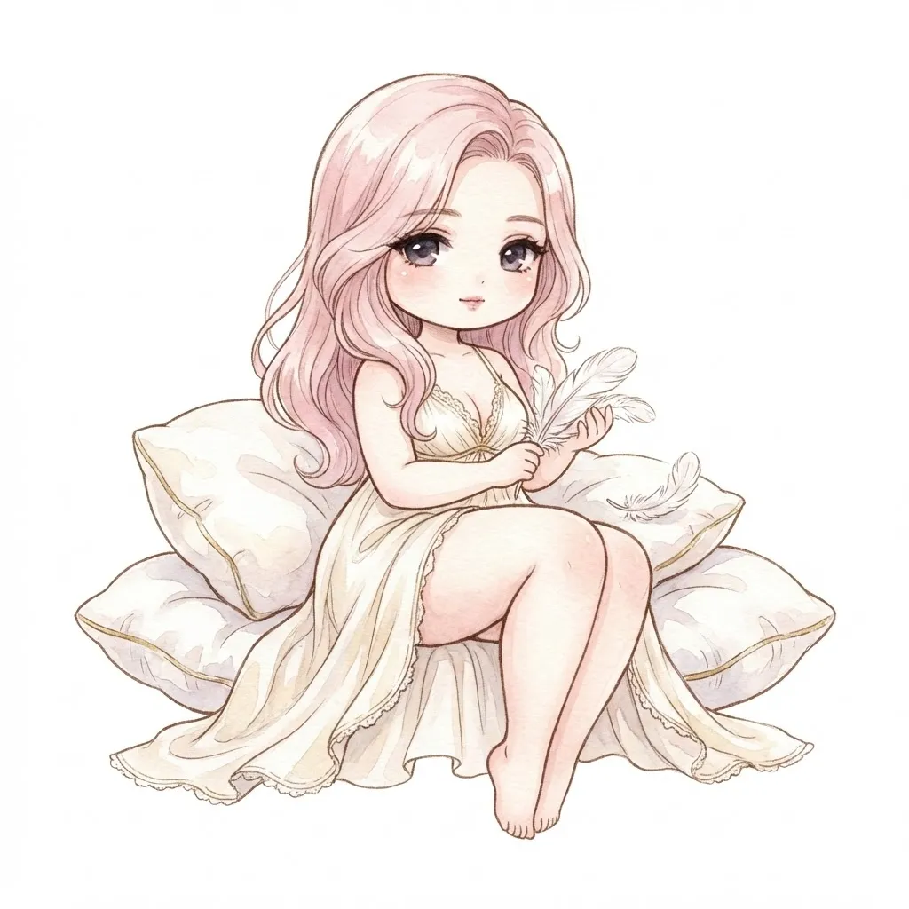 皮下脂肪型 もちもちマシュマロ脚のイメージイラスト